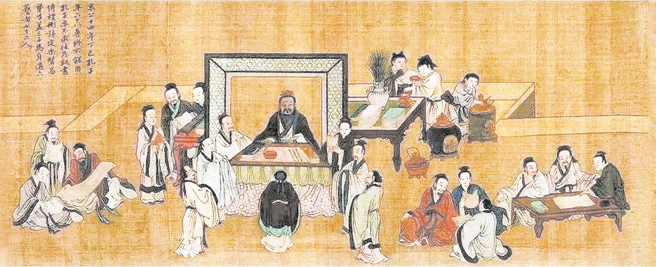 孔子圣迹图·杏坛礼乐
